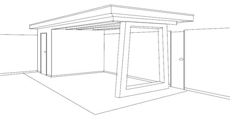 Huis tekening